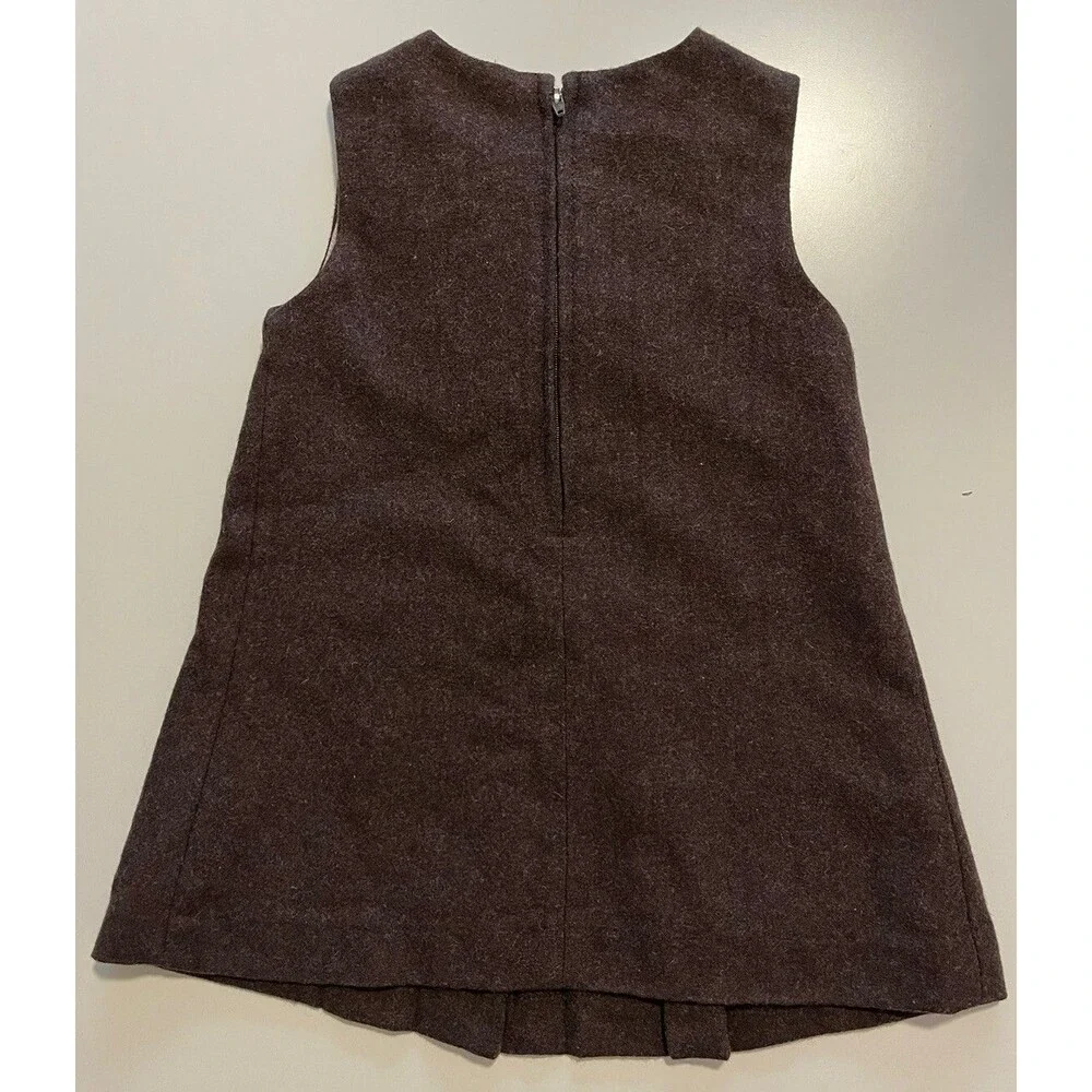 Joe Fresh Toddler Girl Wool Blend Dress Size 1 Yr Brown Sleeveless